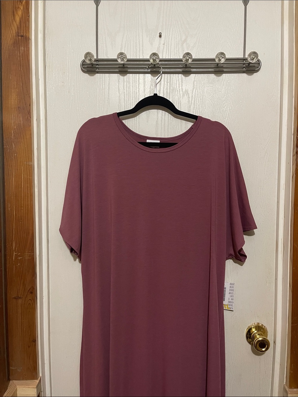 LuLaRoe Maria 3-XL Maxi Dress in Dusty Mauve BNWT
